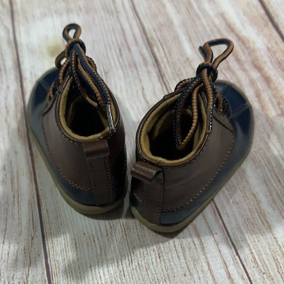 Crown and Ivy size 3 Brown and Blue Kids Boots - Picture 4 of 5